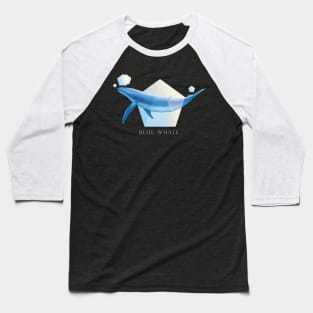 Blue Whale - Beautifully Styled Oceanic Mammal Baseball T-Shirt